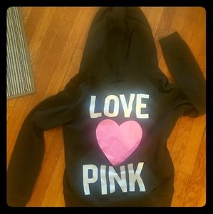 PINK Vintage Hoodie large